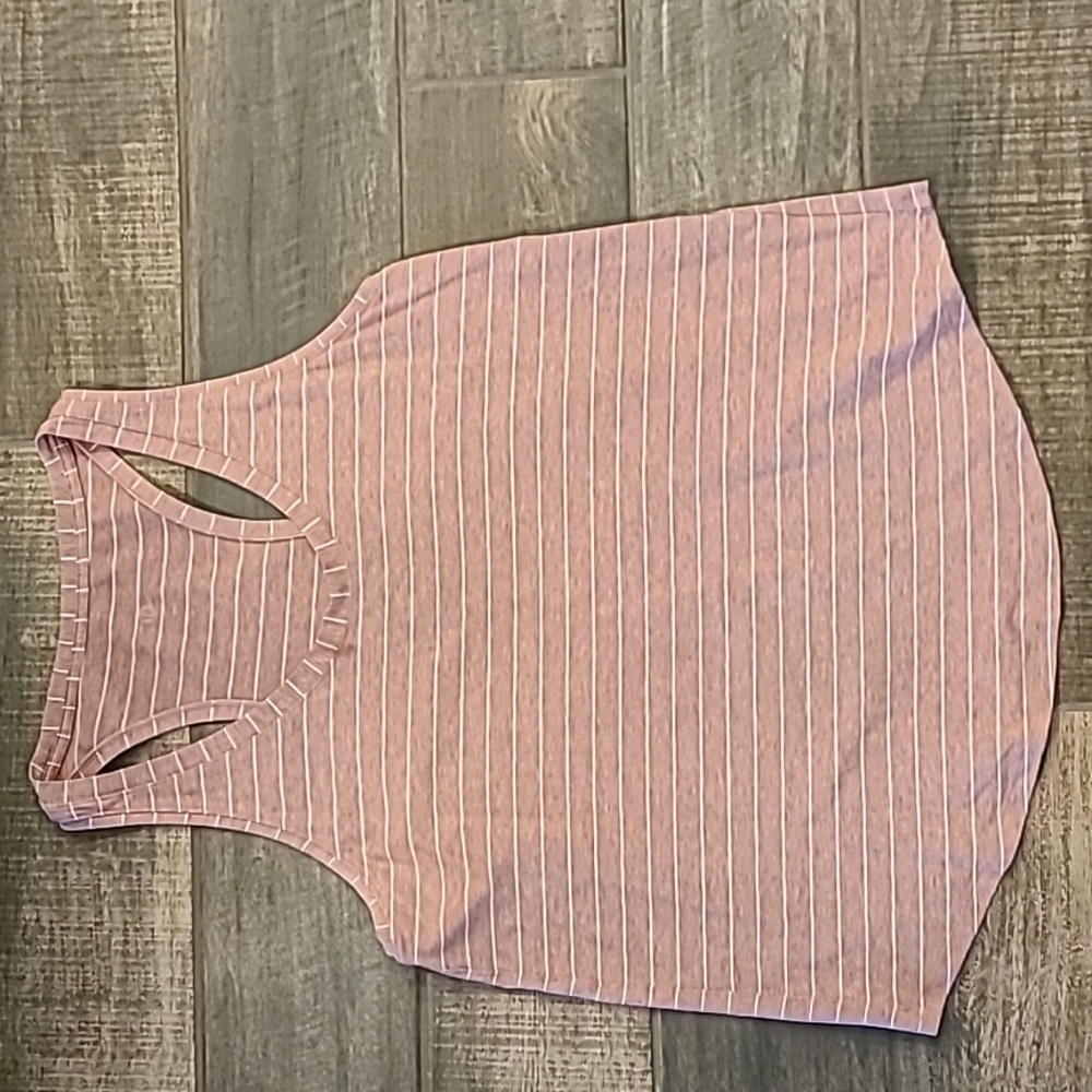 Lululemon Love Tank Top in Stripe Heathered Spiced Chai EUC